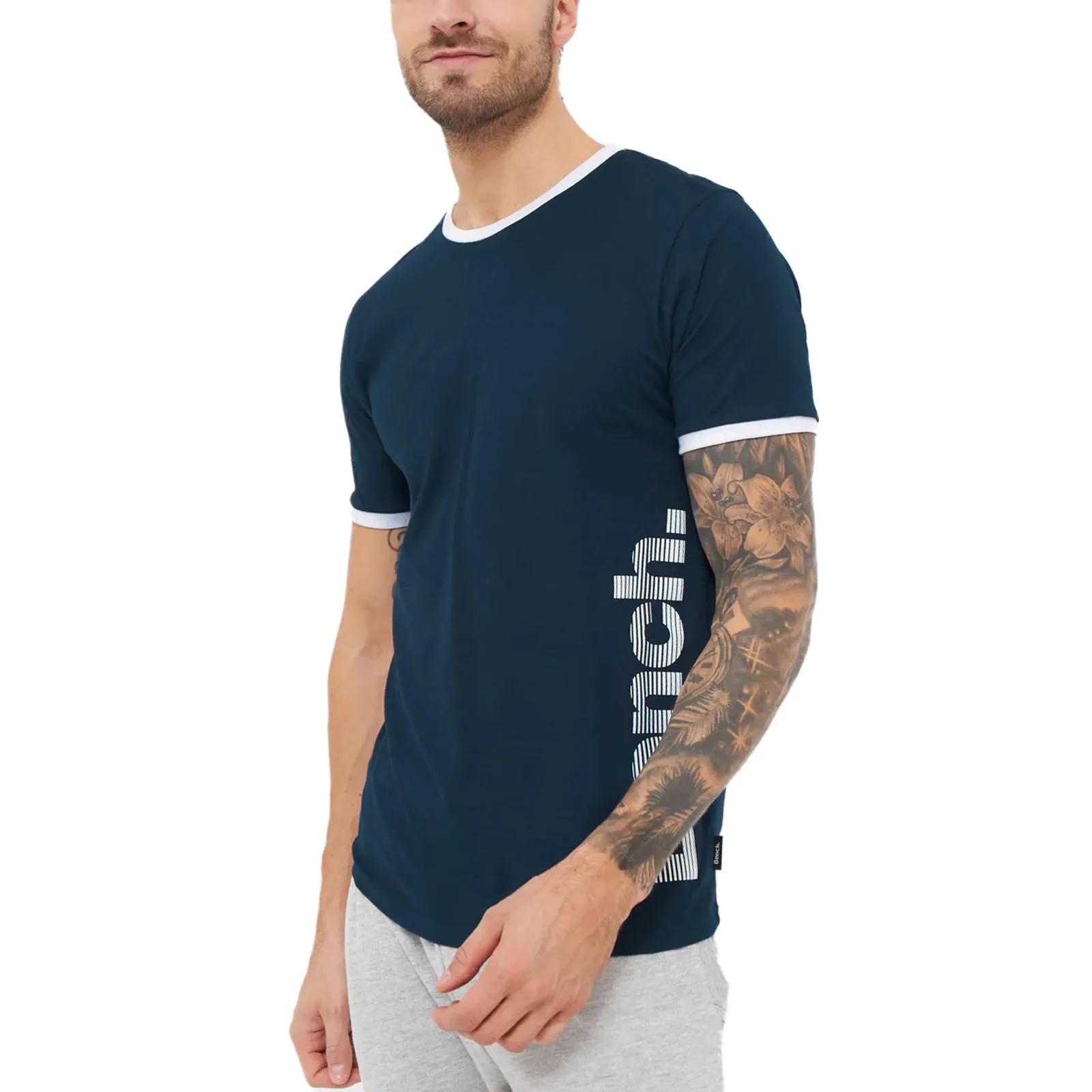 Bench Mens Navi Short Sleeve T-Shirt