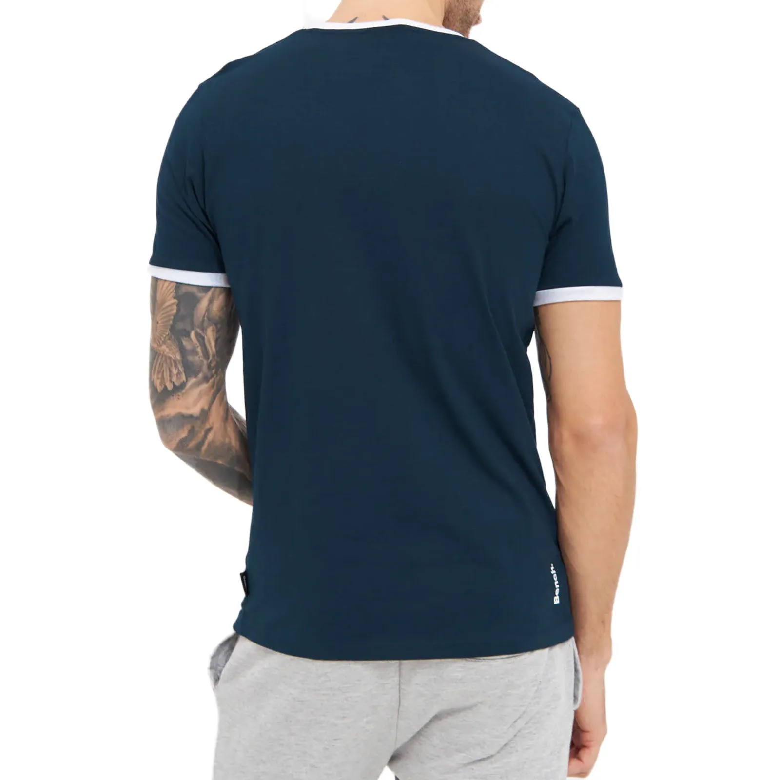 Bench Mens Navi Short Sleeve T-Shirt