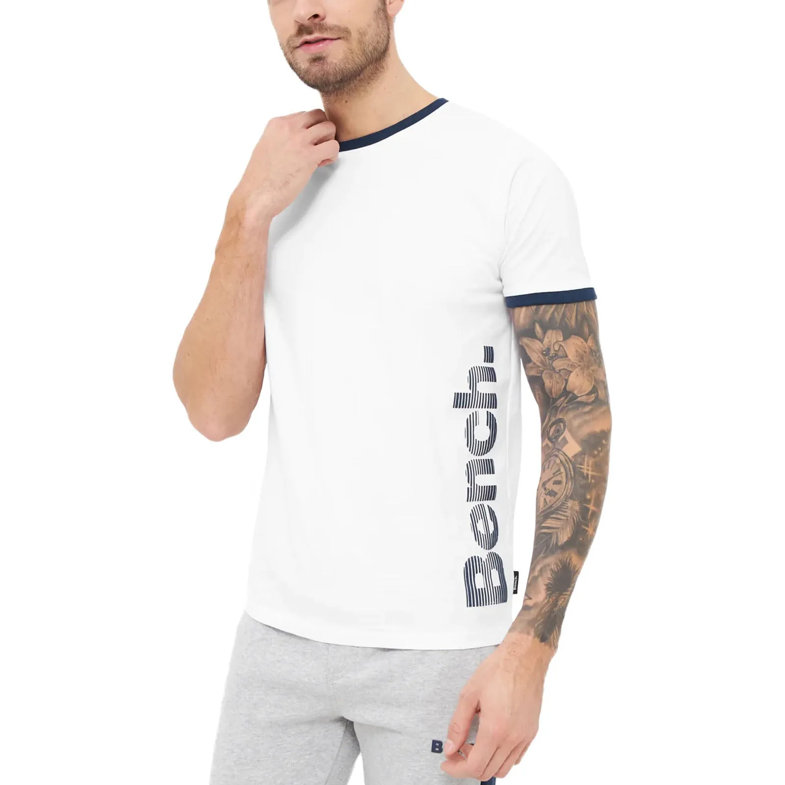 Bench Mens Navi Short Sleeve T-Shirt