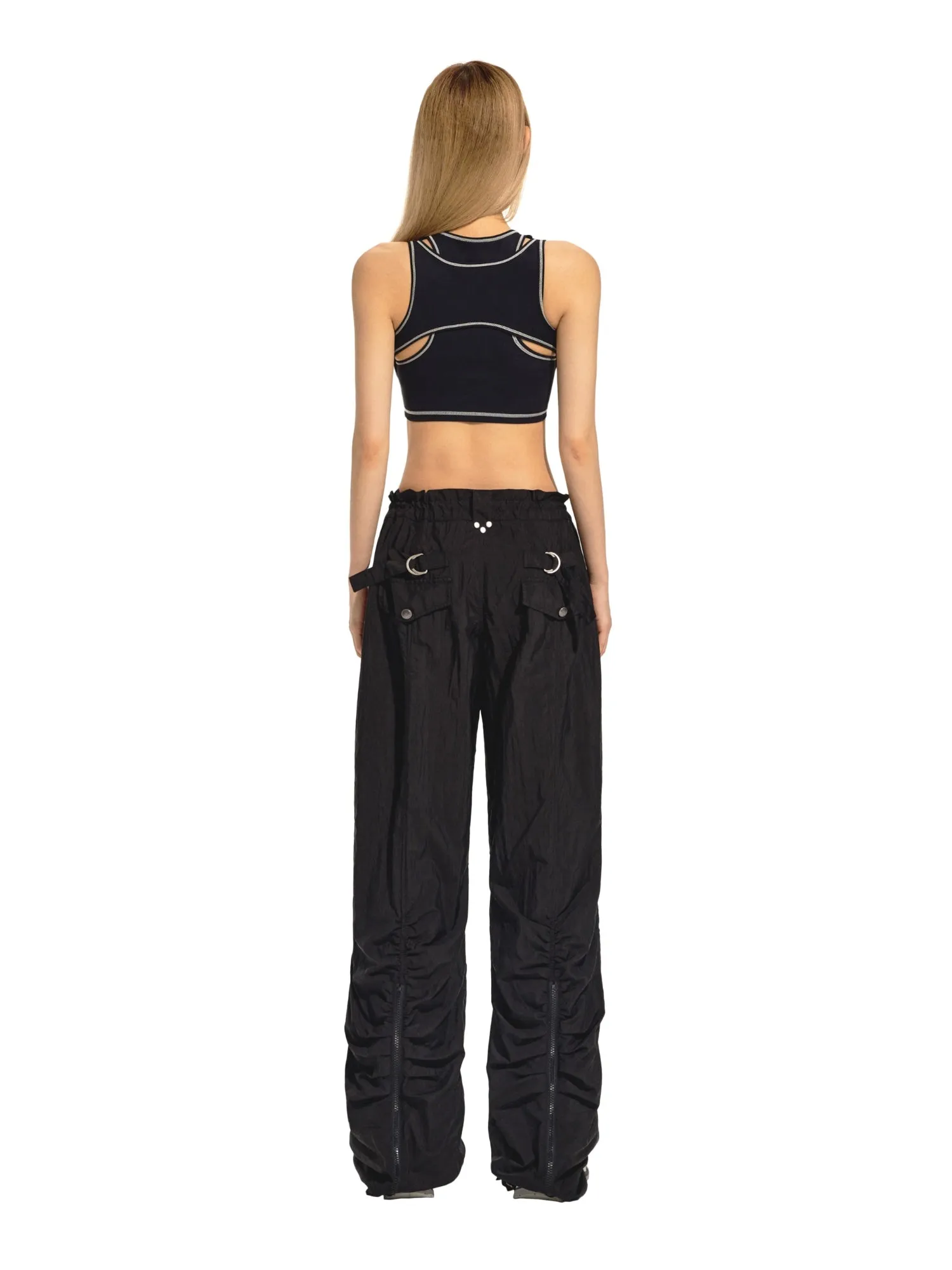 Black Fabric Protector Jogging Pants