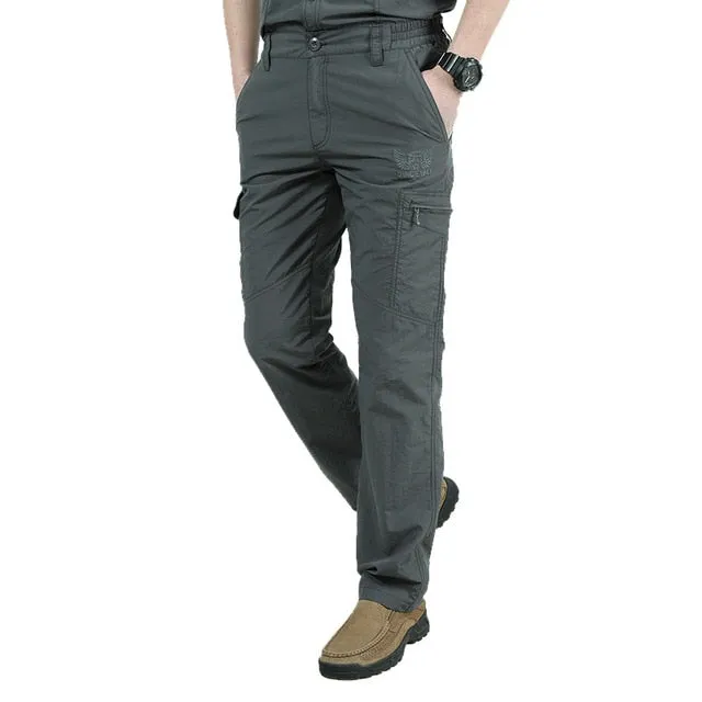 Breathable lightweight Waterproof Quick Dry Casual Men Trousers Men's