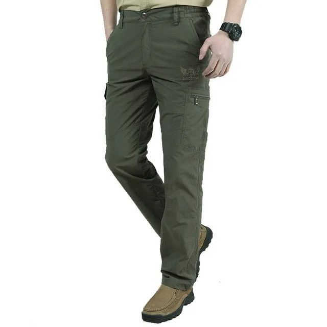 Breathable lightweight Waterproof Quick Dry Casual Men Trousers Men's