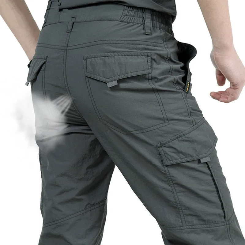 Breathable lightweight Waterproof Quick Dry Casual Men Trousers Men's