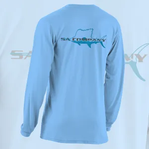 Cotton Long Sleeve Shirt | Carolina Blue | Set Sail