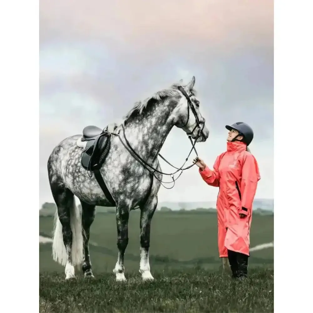 Equidry EQUIMAC Waterproof Riding Jacket Coral / Grey