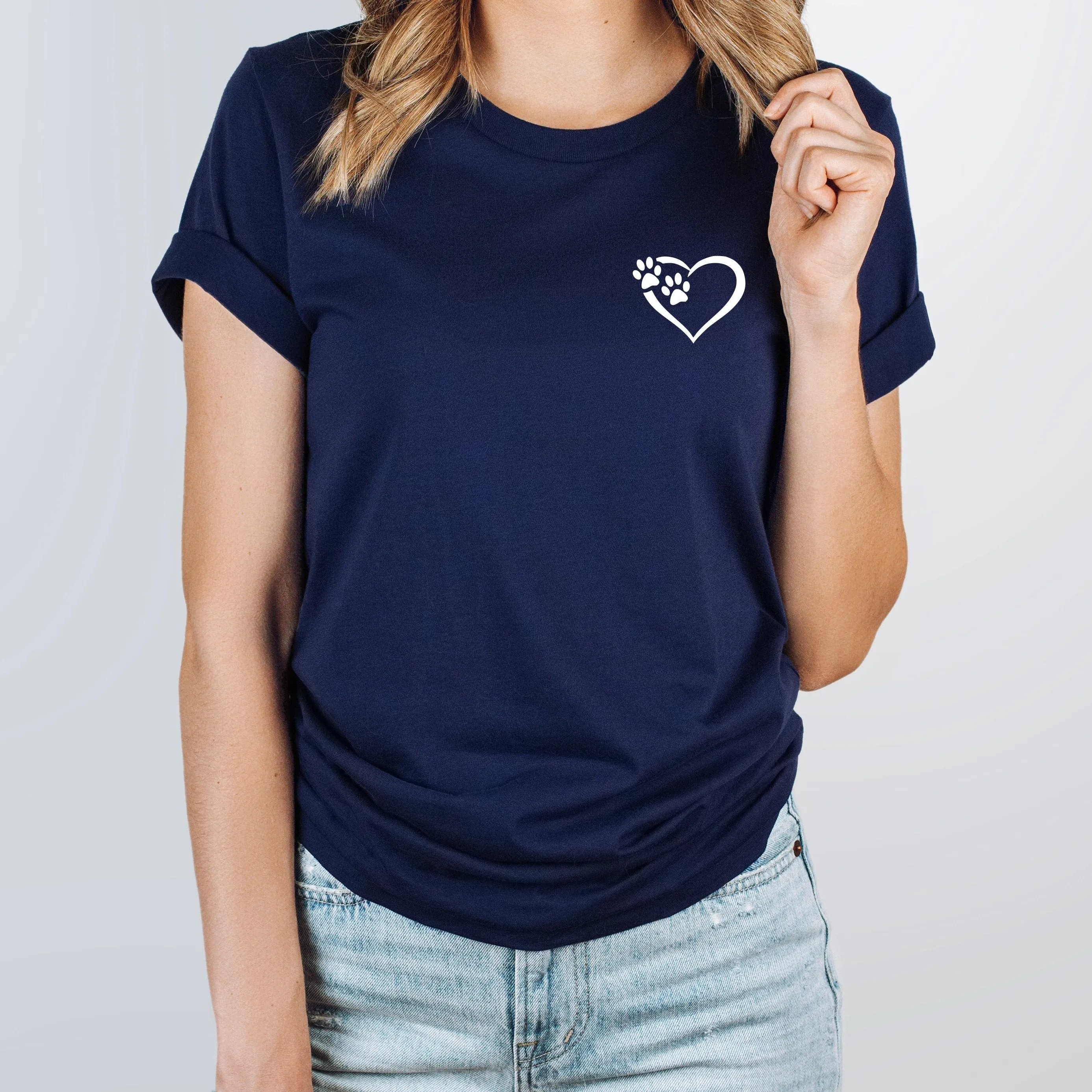 Heart and Paws T-Shirt - Soft Organic Cotton