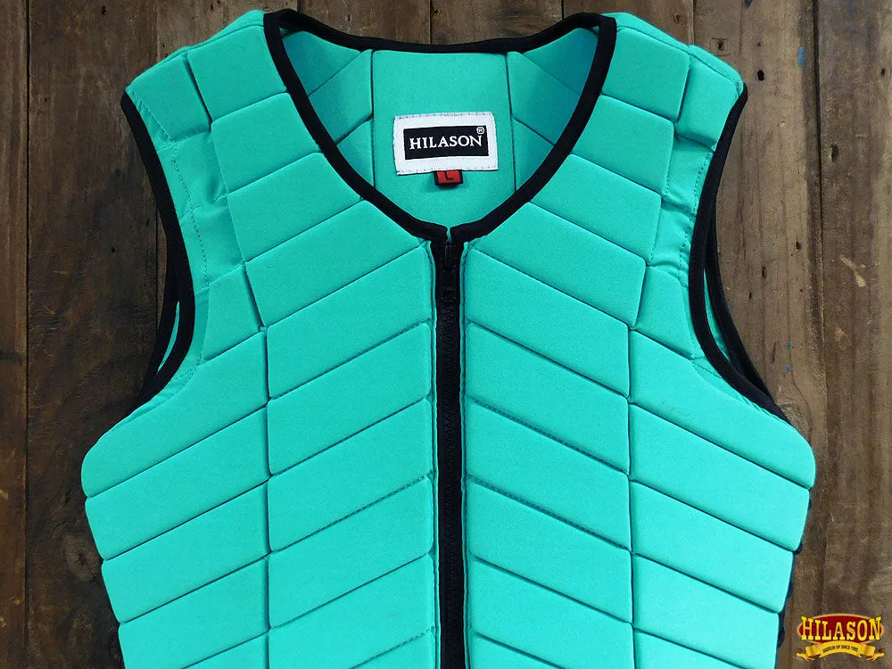 Hilason Adult Safety Equestrian Eventing Protective Vest Turquoise