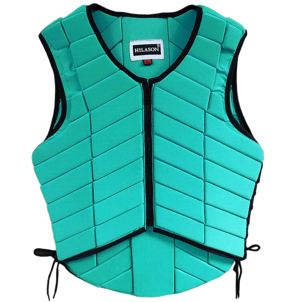 Hilason Adult Safety Equestrian Eventing Protective Vest Turquoise