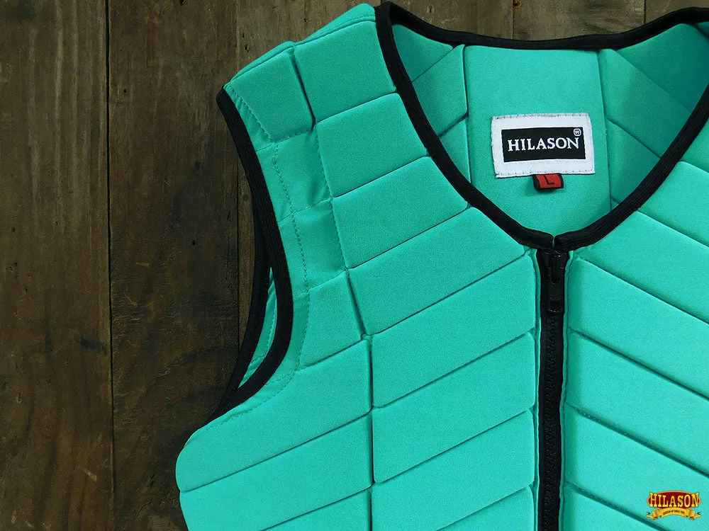 Hilason Adult Safety Equestrian Eventing Protective Vest Turquoise