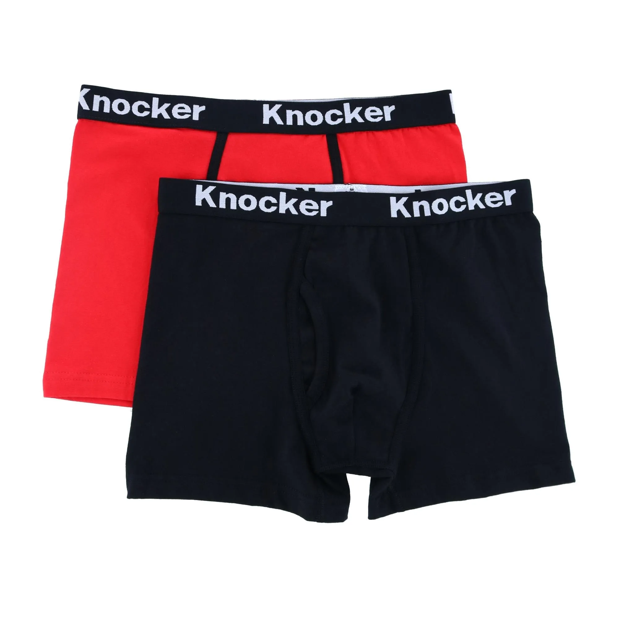 Knocker Men's Extended Size Boxer Briefs with Contrasting Trim