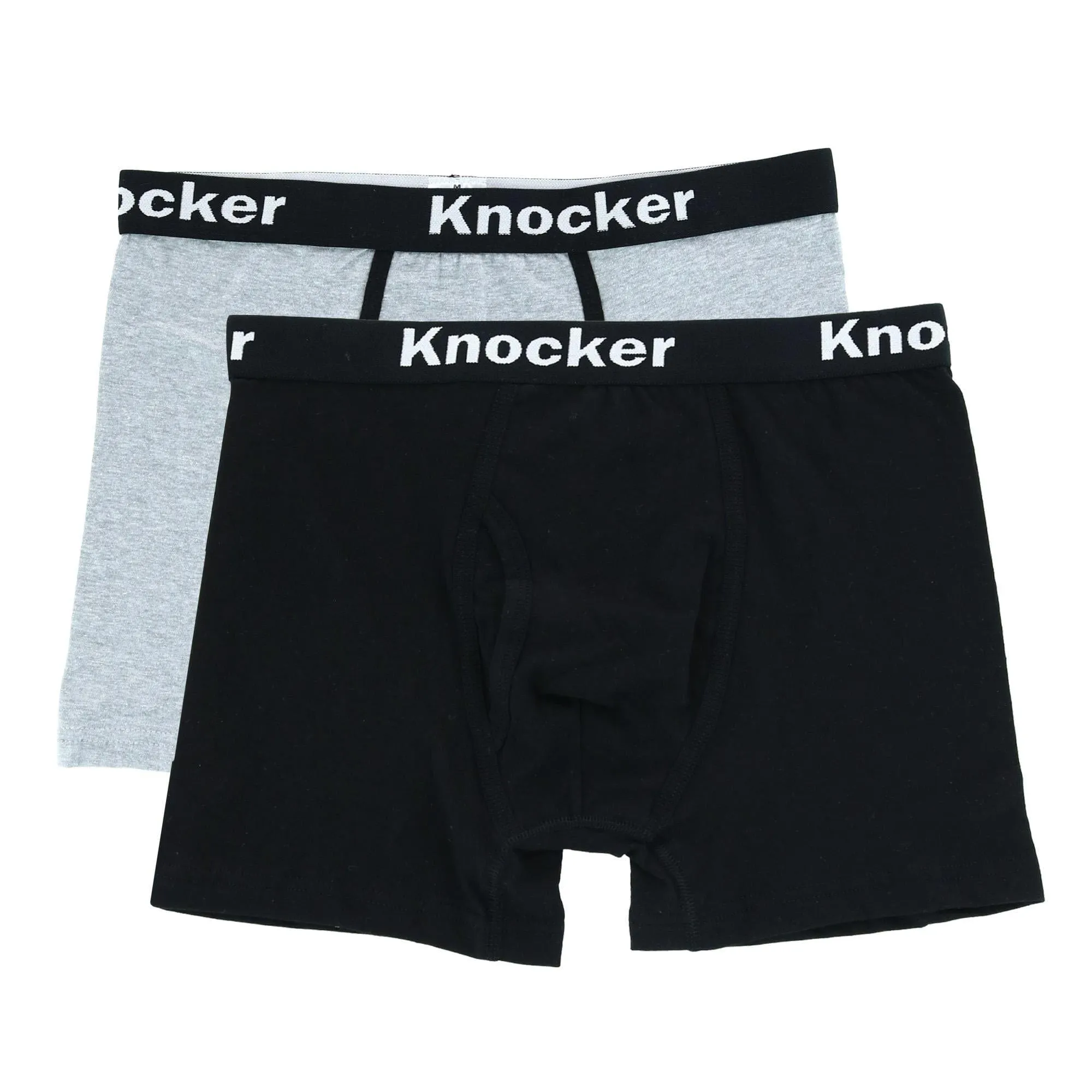 Knocker Men's Extended Size Boxer Briefs with Contrasting Trim