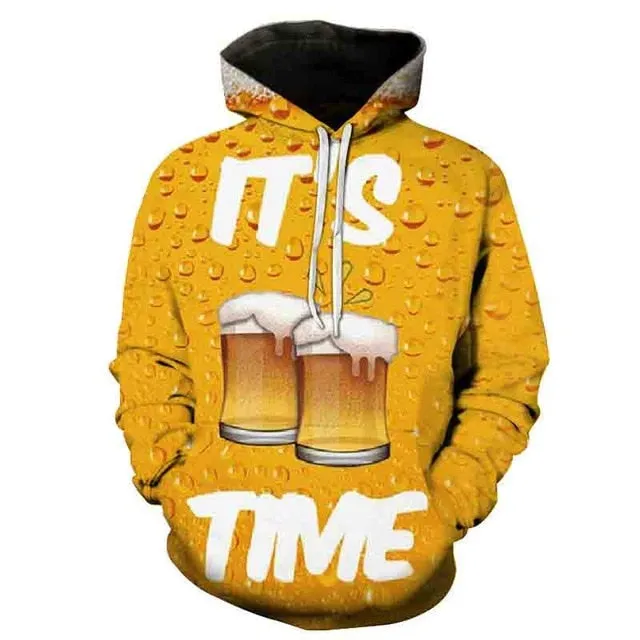 Latest Cool Beer Men Hoodie