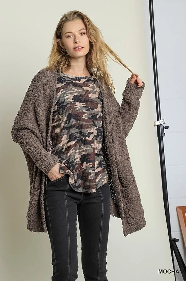 Long Sleeve, Open-Front Cardigan by Umgee USA