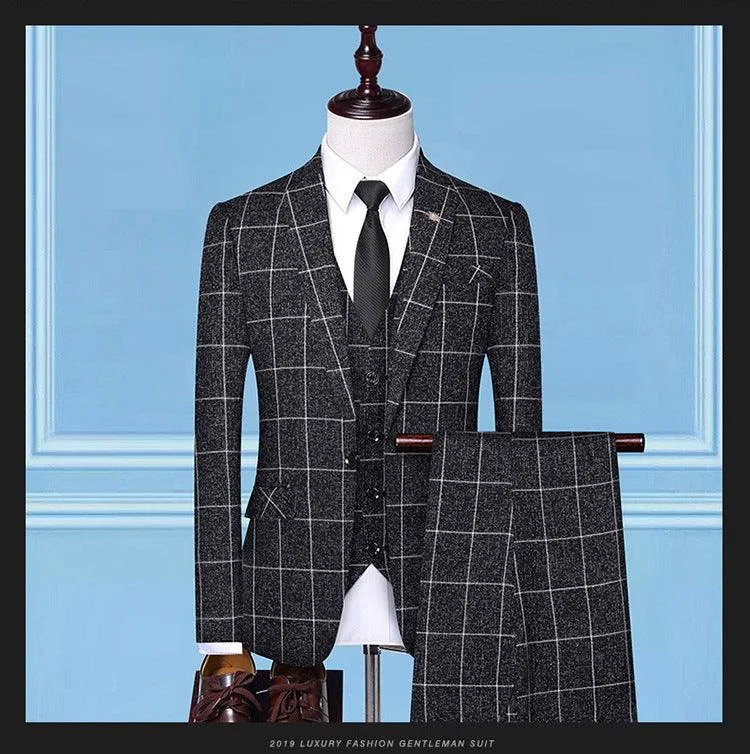 Mandujout Men'sSuits | Checkered Suits