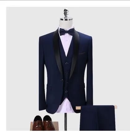 Mens Suits 3Pcs Formal Casual Slim High Quality Stylish Sets