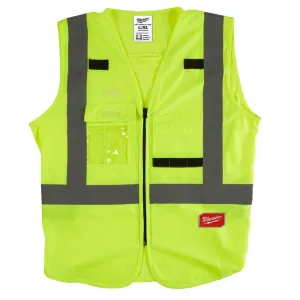 Milwaukee 48735022 L/XL Yellow High Visibility Safety Vest