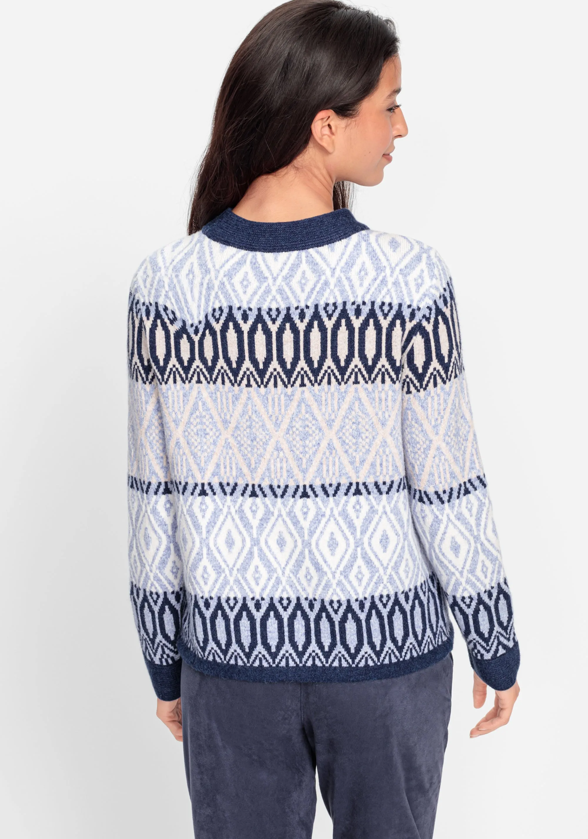 Nordic Jacquard Sweater Cardigan