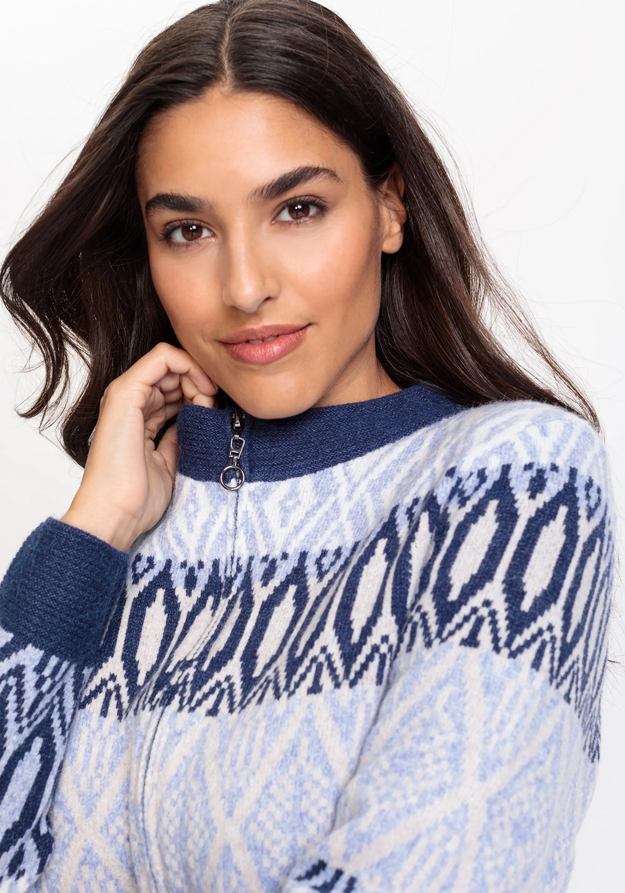 Nordic Jacquard Sweater Cardigan