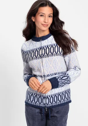 Nordic Jacquard Sweater Cardigan