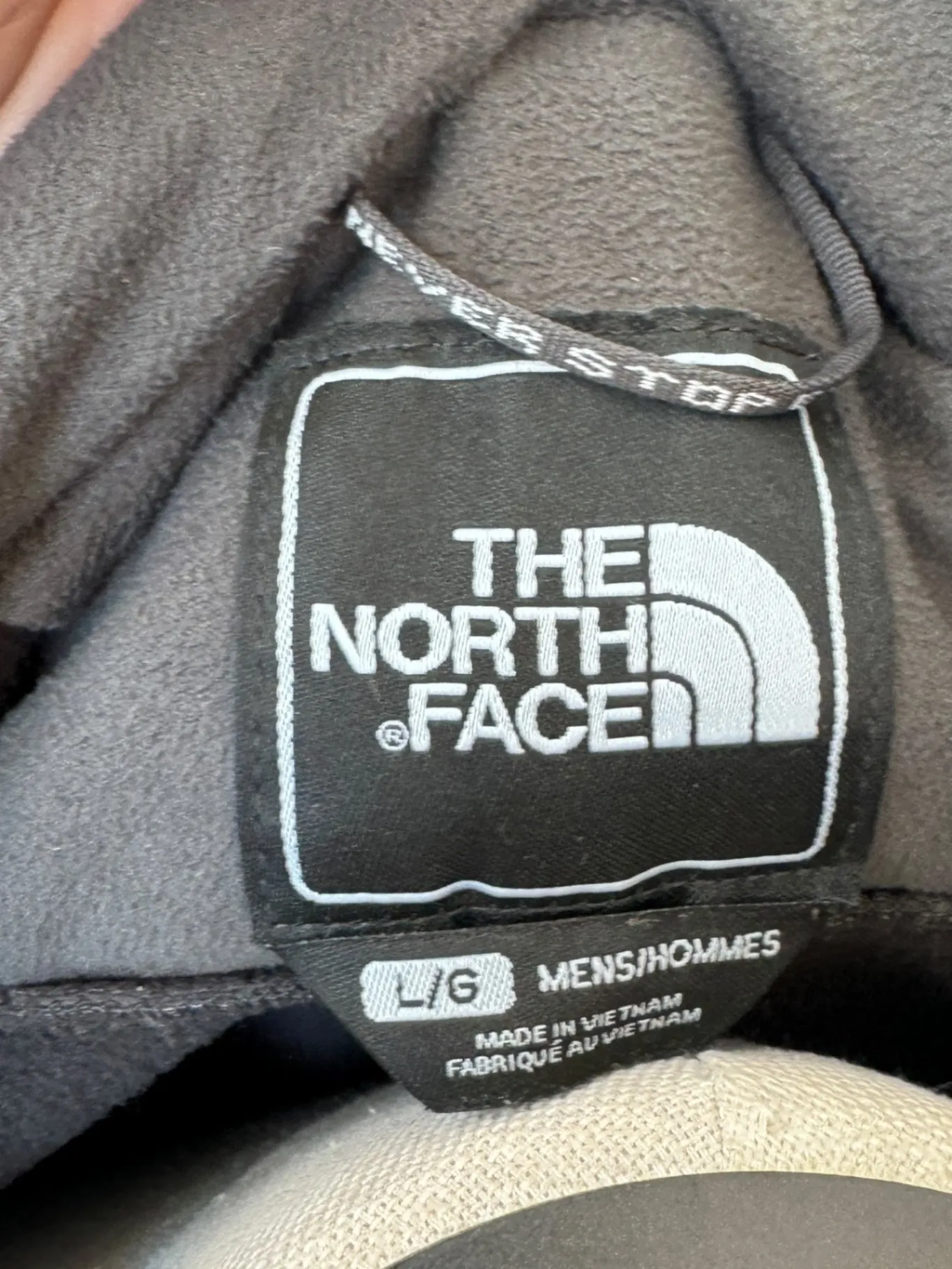 North Face soft shell jacket L