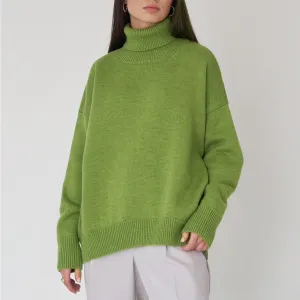 Oversized Women's Turtleneck Sweater