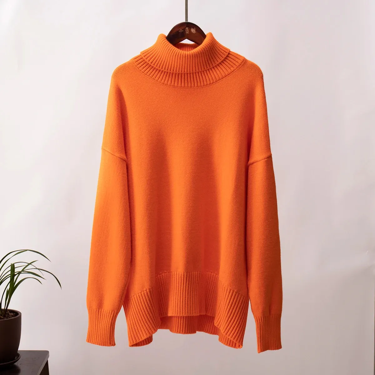 Oversized Women's Turtleneck Sweater