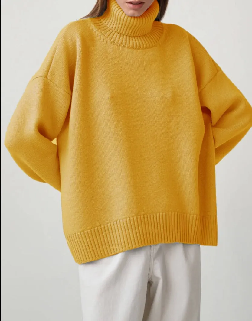 Oversized Women's Turtleneck Sweater