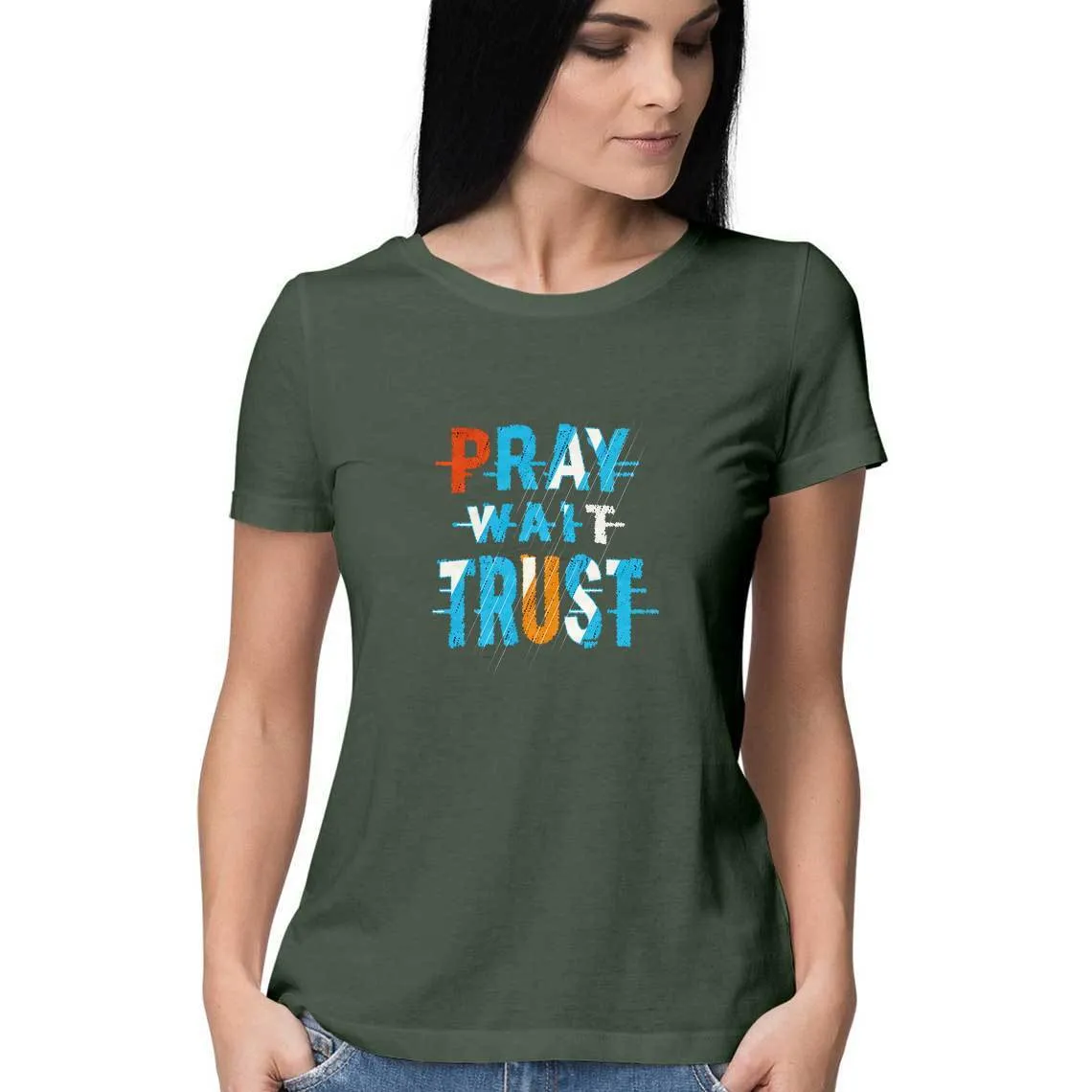 Pray Wait Trust T-Shirt - WSS00014