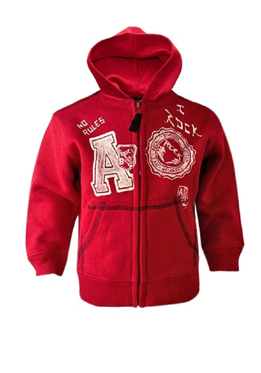 Red Authentic "Arizona" Brand Rock Hoody