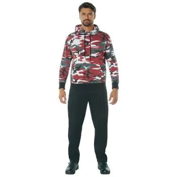 Rothco Camo Pullover Hooded Sweatshirt / Red Camo