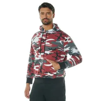 Rothco Camo Pullover Hooded Sweatshirt / Red Camo