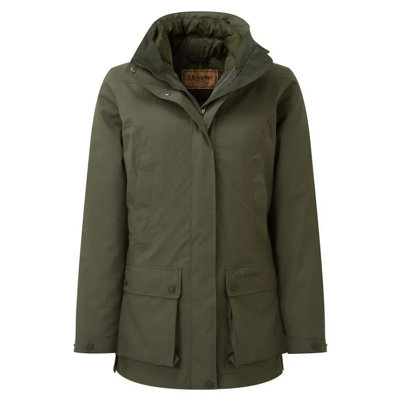 Schoffel Uppingham 3 in 1 Venturi Waterproof Ladies Coat - Forest