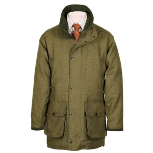 William Powell Mens Waterproof Tweed Shooting Country Coat - Glenesk