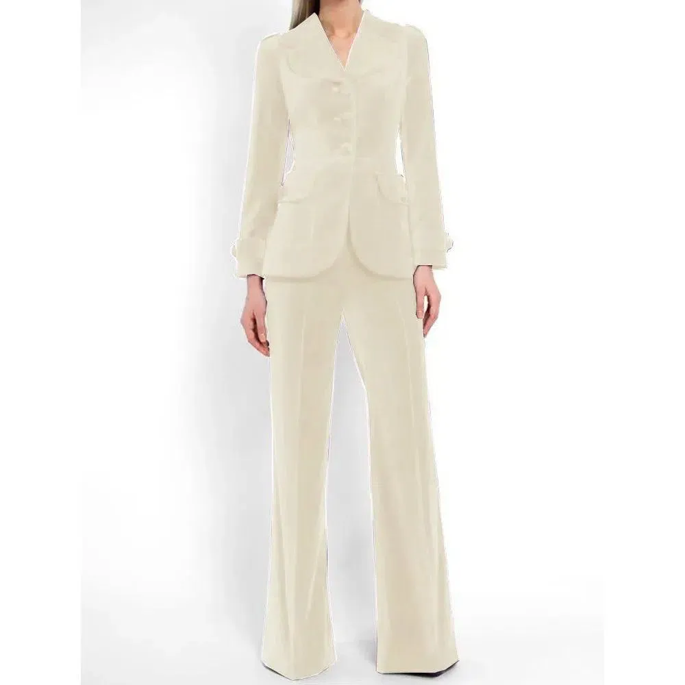 Women Pant Suit, Velvet Trouser Suit