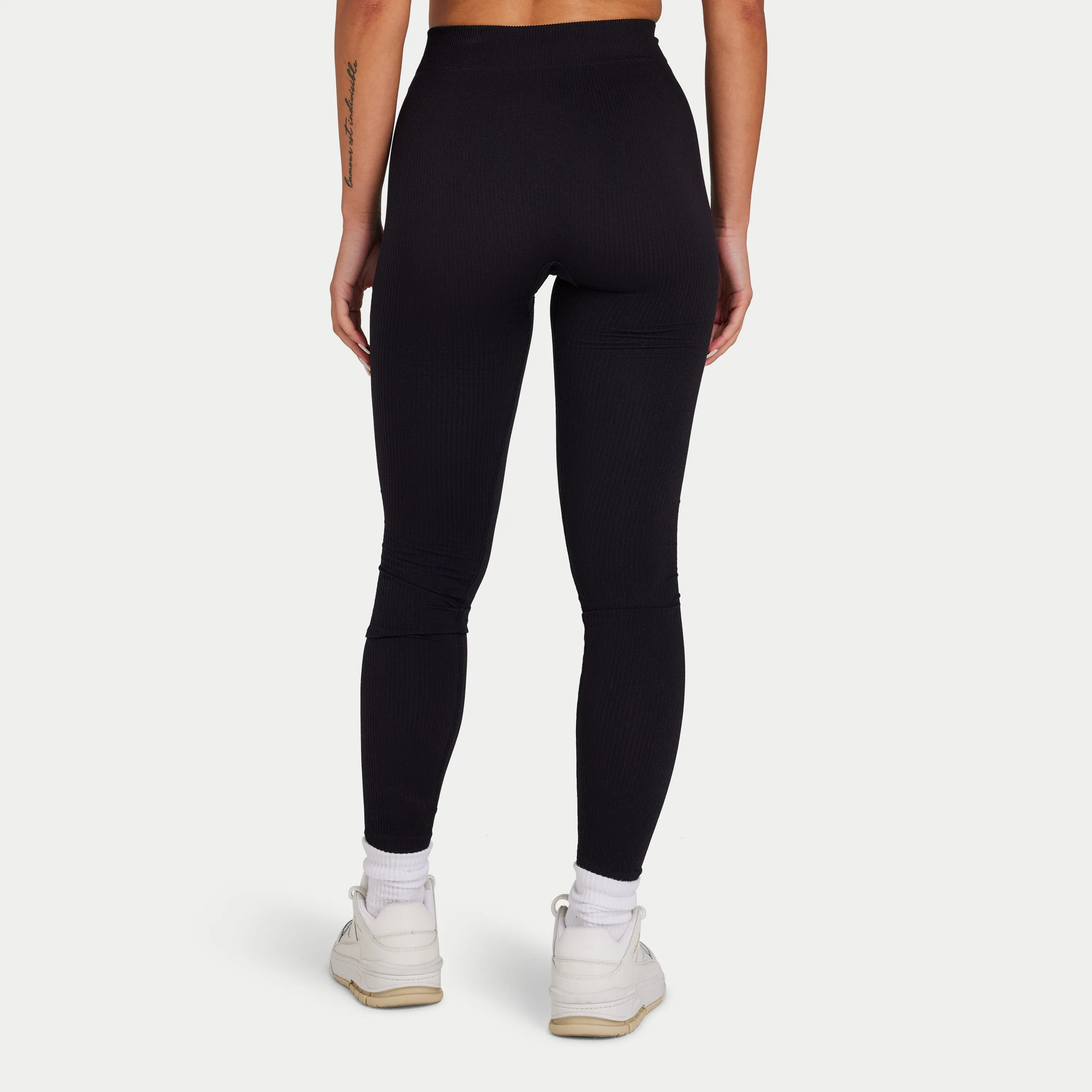 Womens Ribbed Base Legging - Black