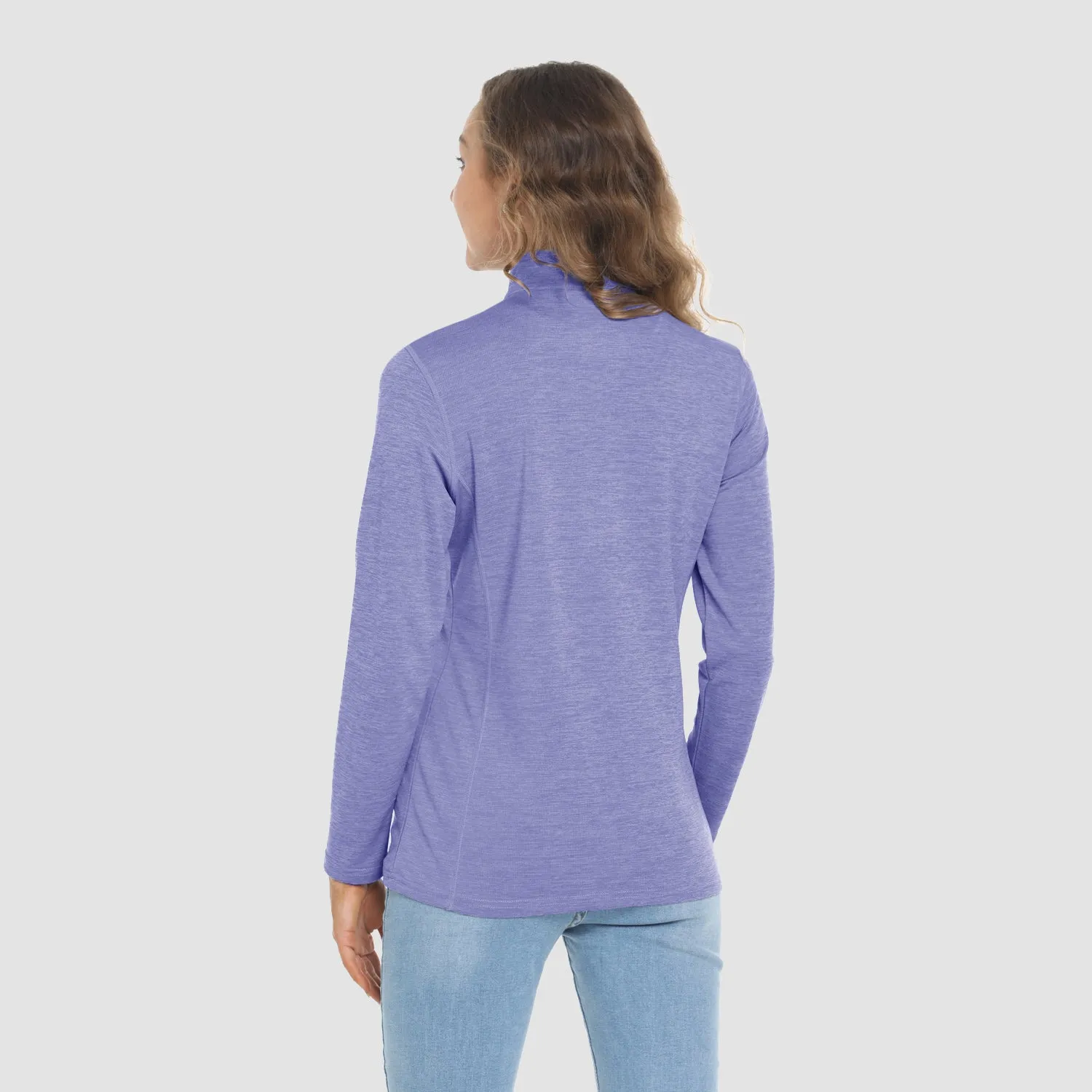 Women's Shirts Long Sleeve 1/4 Zip UPF50  UV Sun Protection Shirts Quick Dry