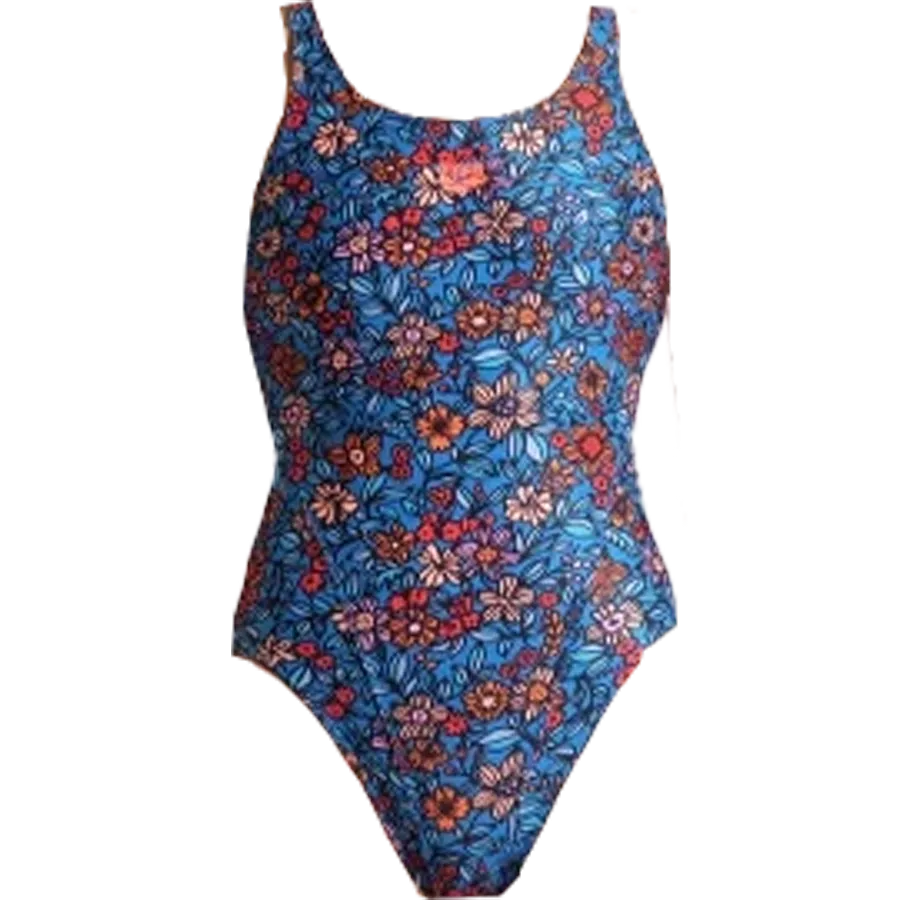 Youth Micro Floral Tech Back One Piece